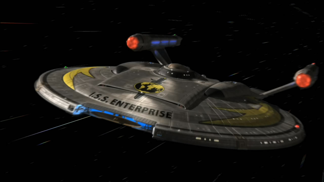 ISS Enterprise NX-01 at warp.